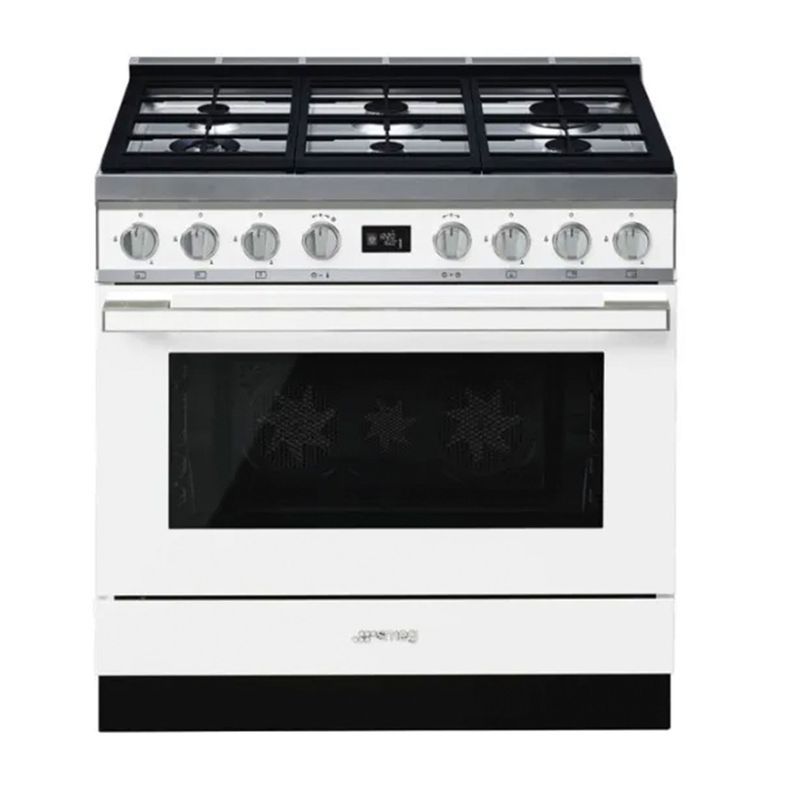 Smeg Portofino 90cm Pyrolytic Cooker White