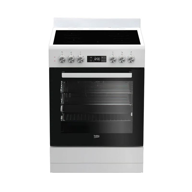 Beko 60cm Electric Upright Cooker - White