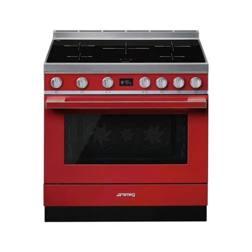Smeg Portofino 90cm Induction Cooker - Red