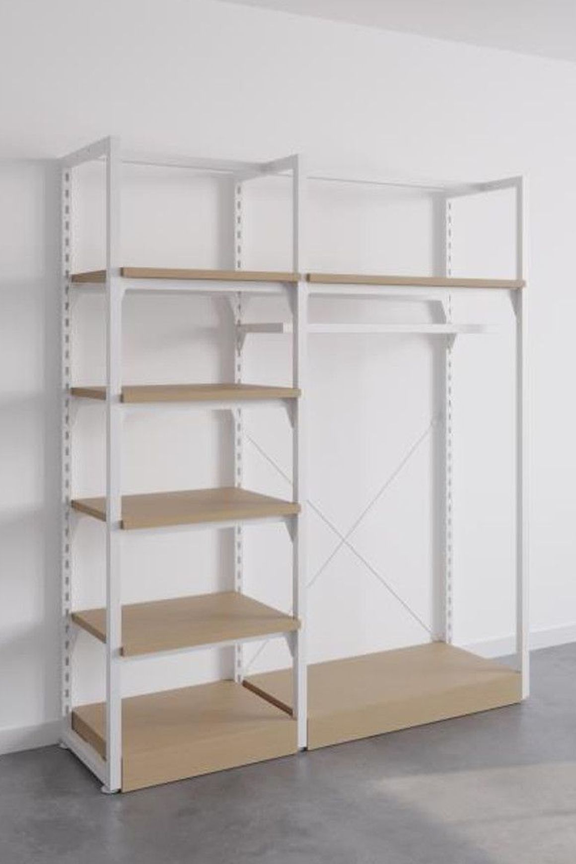 The Fresh White Sneakers Free-Standing Kitset Wardrobe