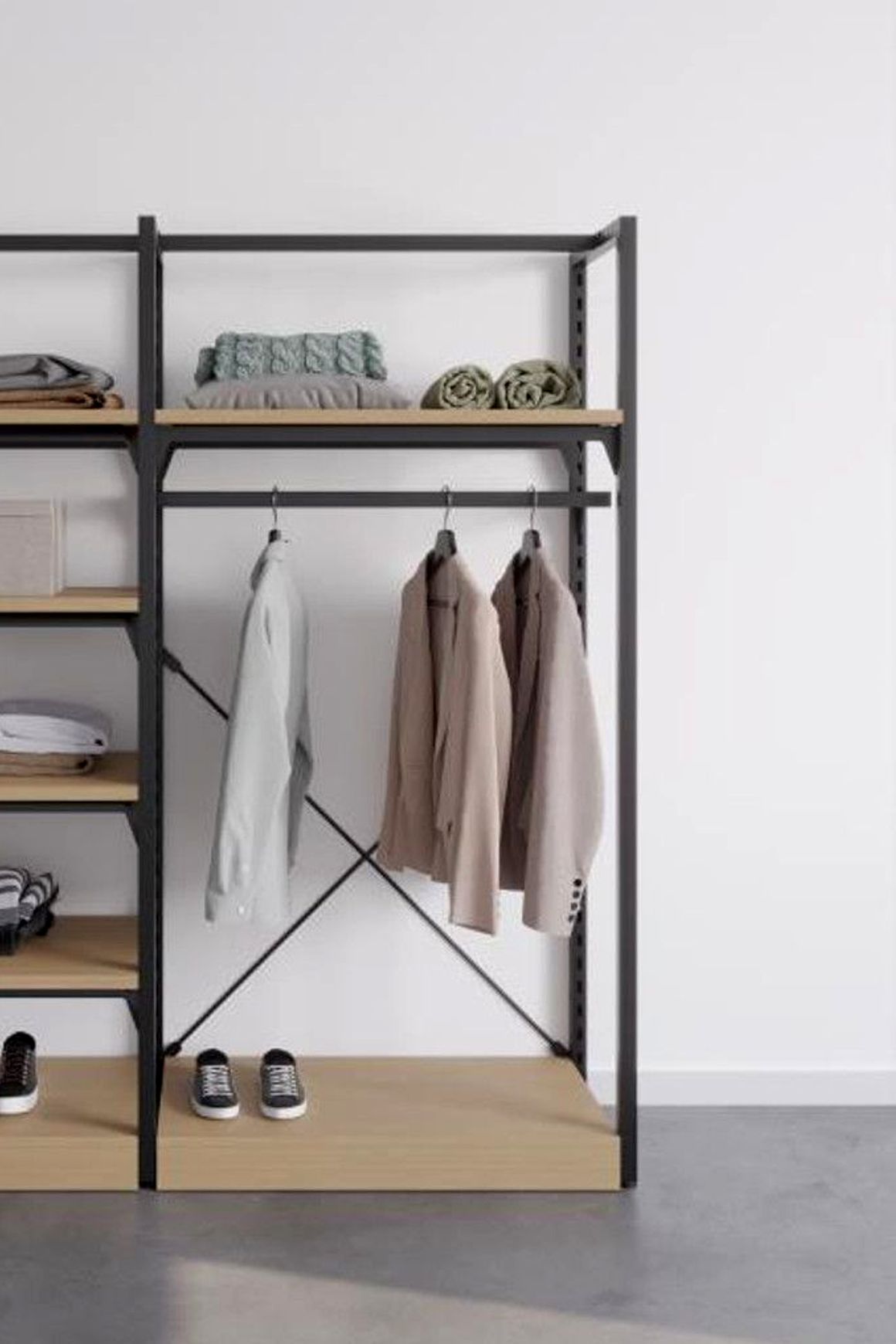 The Fresh White Sneakers Free-Standing Kitset Wardrobe