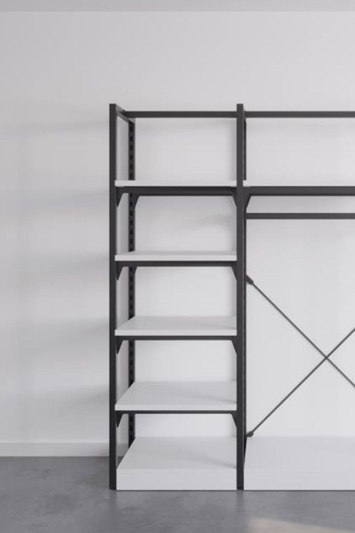 The Fresh White Sneakers Free-Standing Kitset Wardrobe
