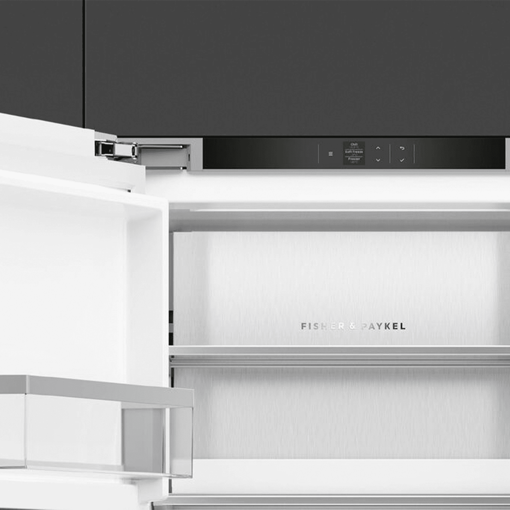 F&P Integrated Triple Zone Freezer, 60cm, Ice