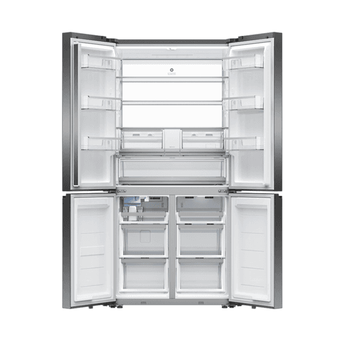 F&P Freestanding Quad Door Refrigerator Freezer, 690L
