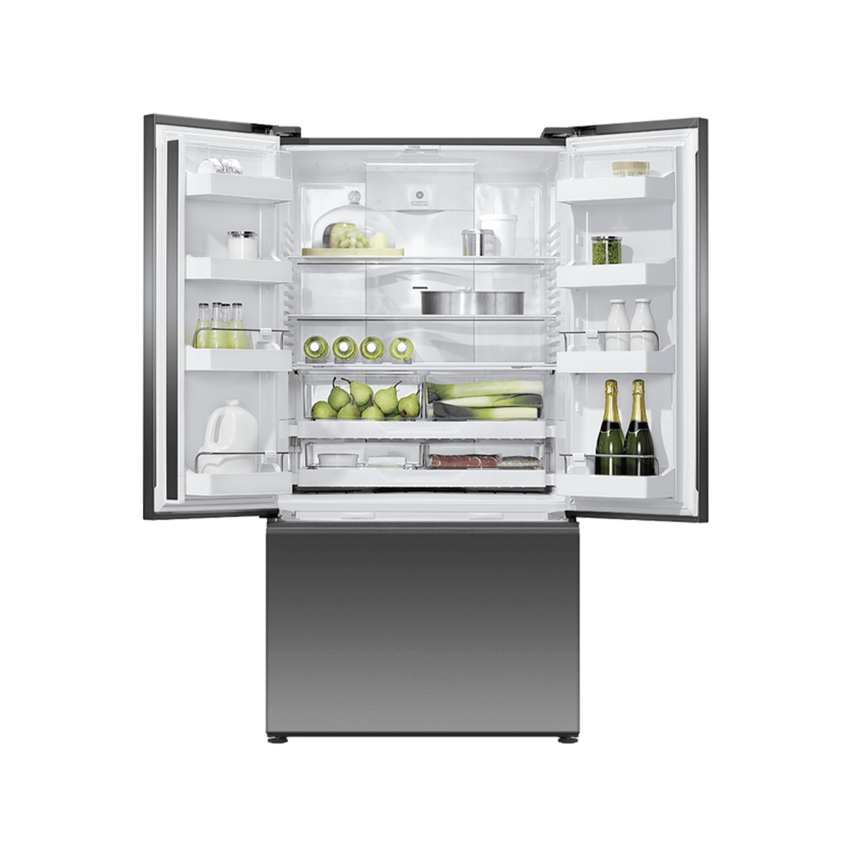 F&P Freestanding French Door Refrigerator Freezer, 569L