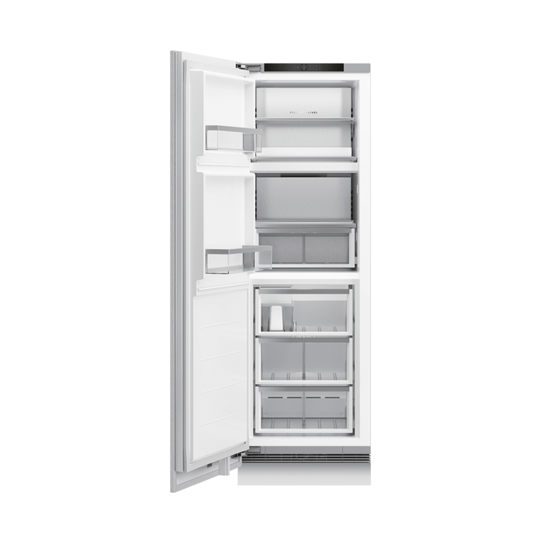 F&P Integrated Triple Zone Freezer, 60cm, Ice