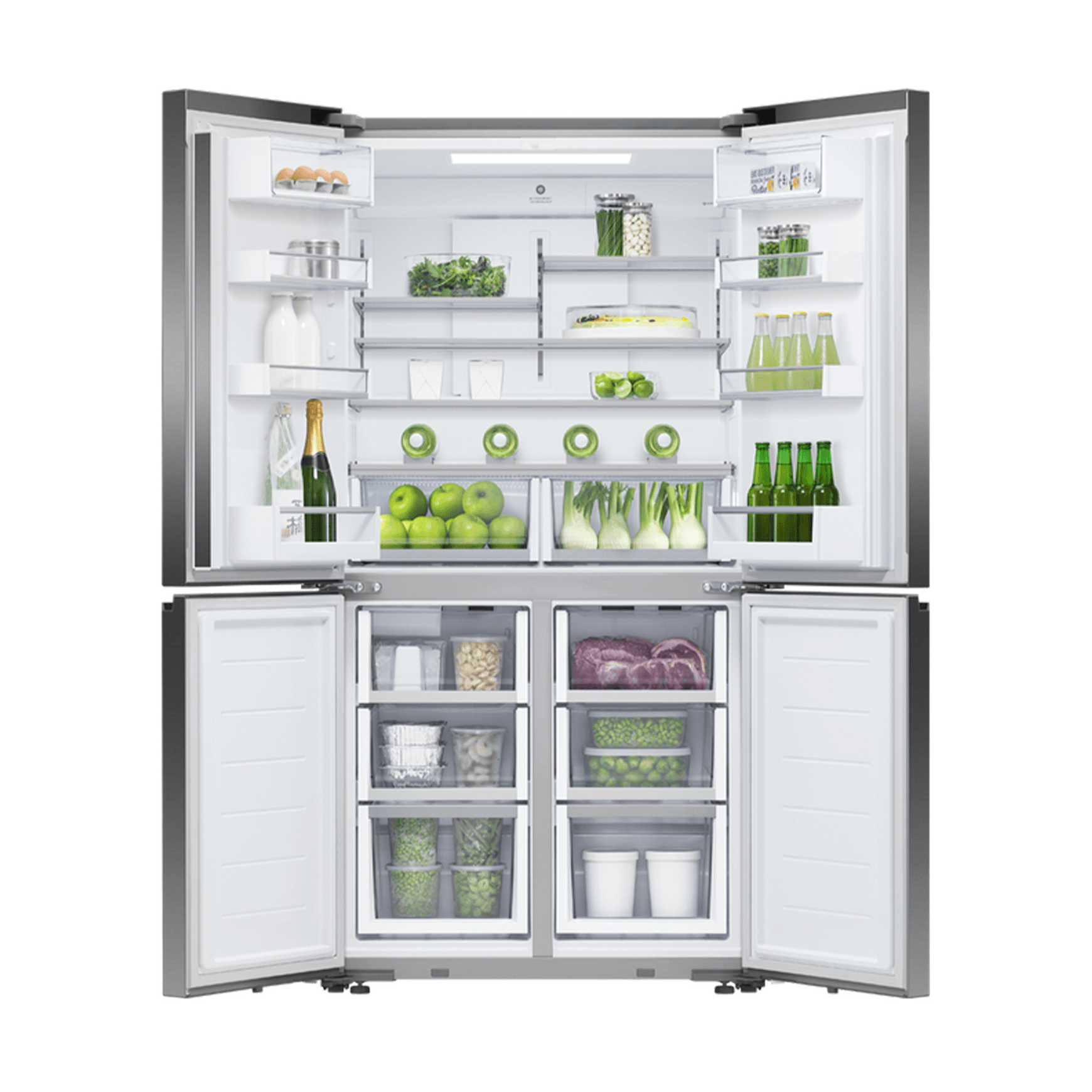 F&P Freestanding Quad Door Refrigerator Freezer