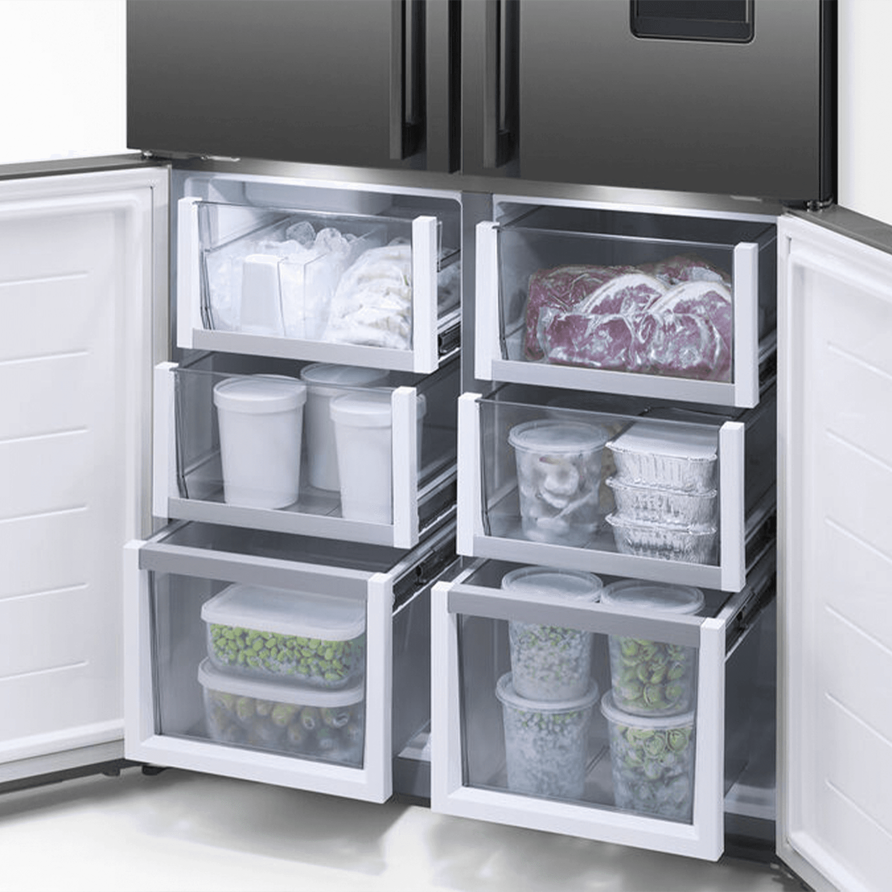 F&P Freestanding Quad Door Refrigerator Freezer