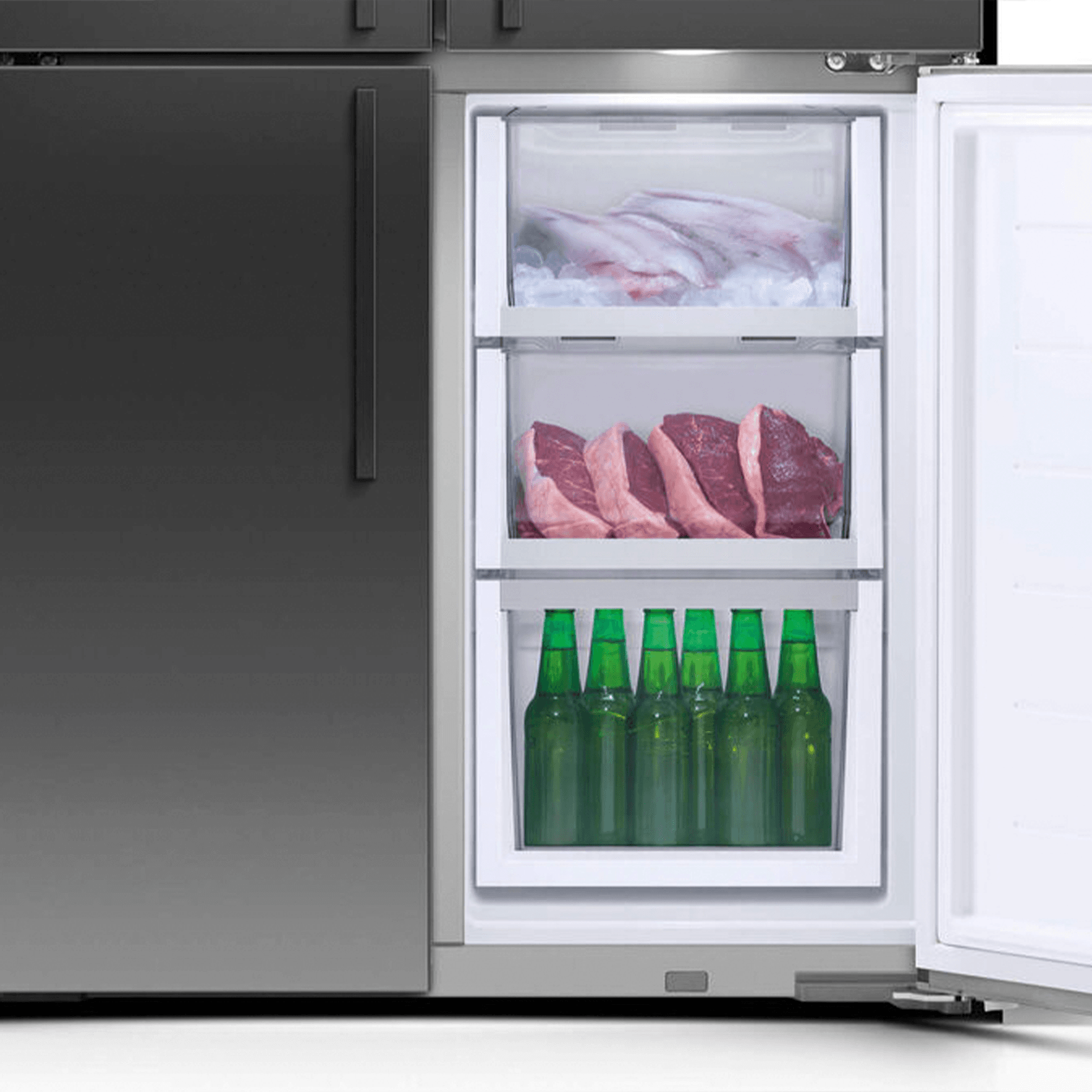 F&P Freestanding Quad Door Refrigerator Freezer