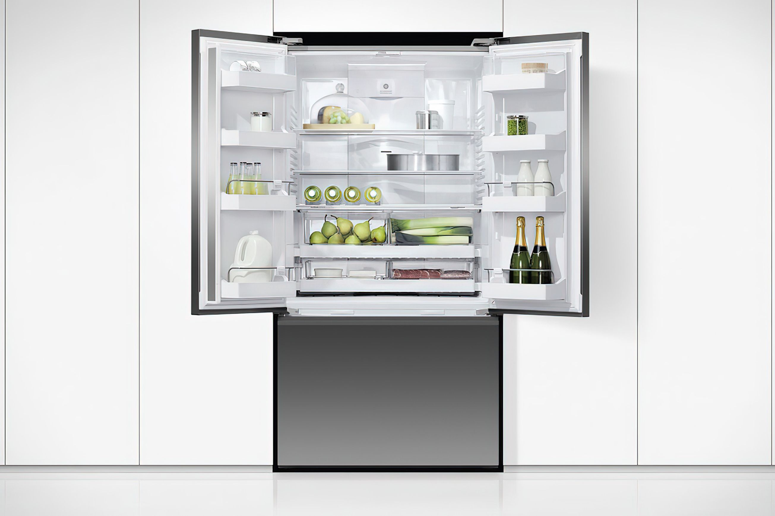 F&P Freestanding French Door Refrigerator Freezer, 569L