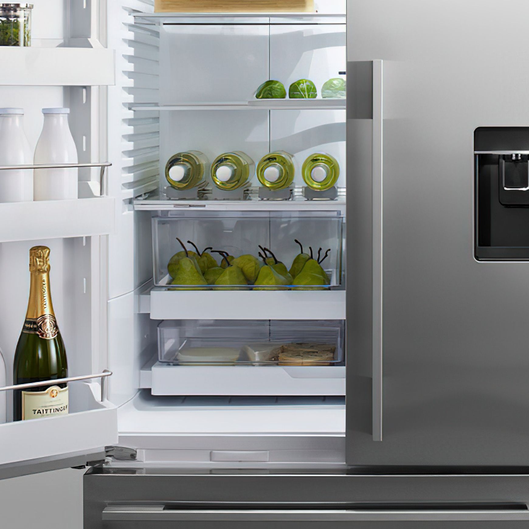 F&P Freestanding French Door Refrigerator Freezer, 569L