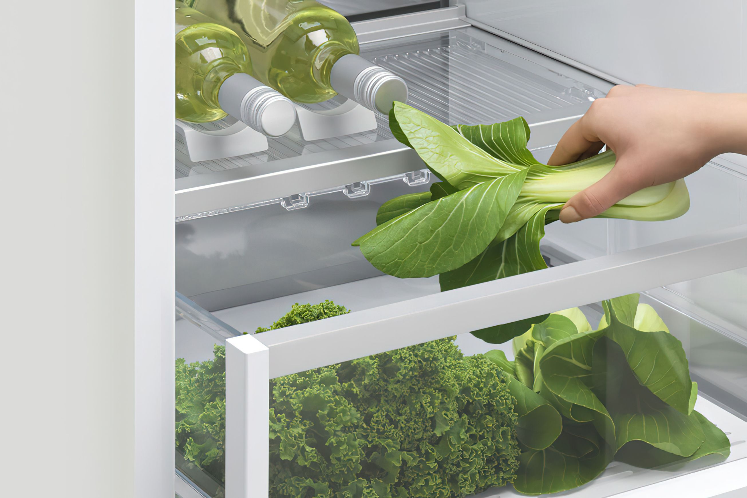 F&P Integrated Refrigerator Freezer, 60cm, Ice & Water