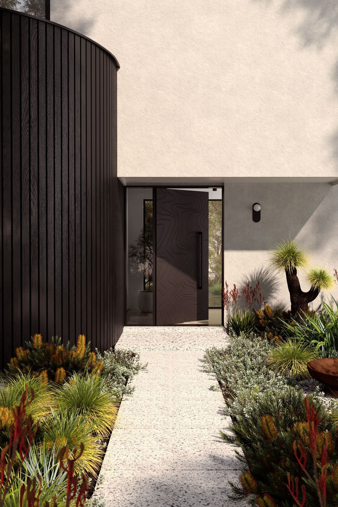 Meta 4 Patterned Aluminium FL Door