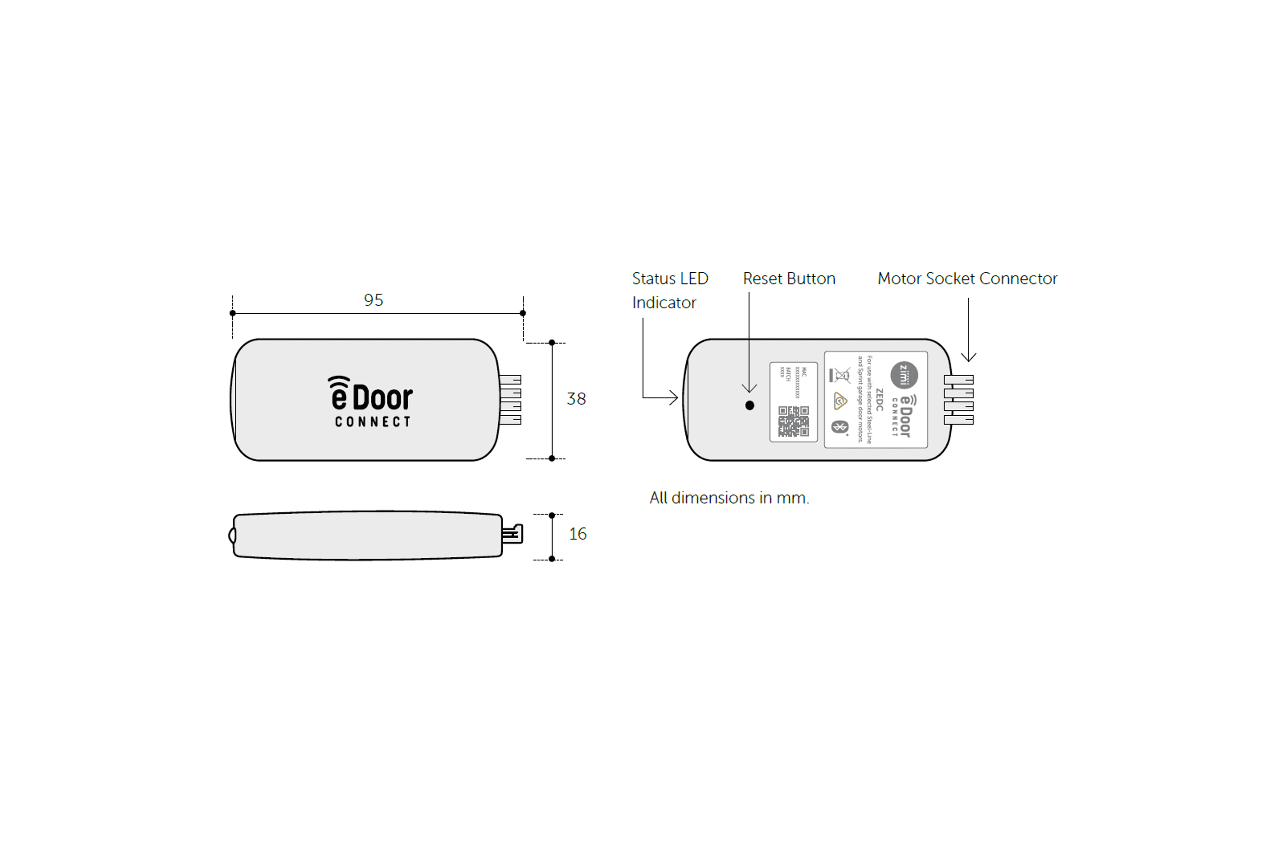 E-Door Connect Smart Garage Door Controller