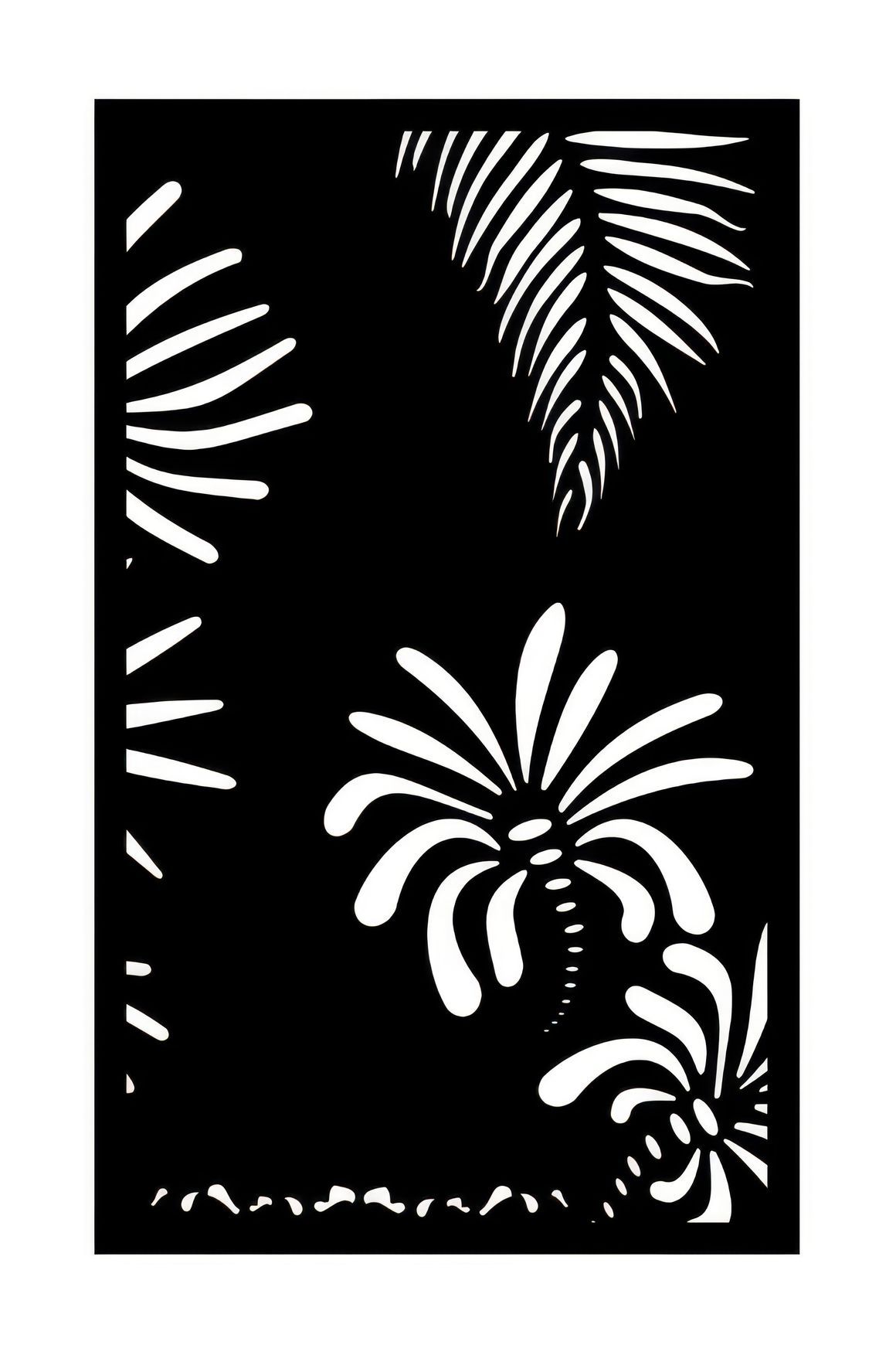 Decorative Garden Screens - The Palm Grove