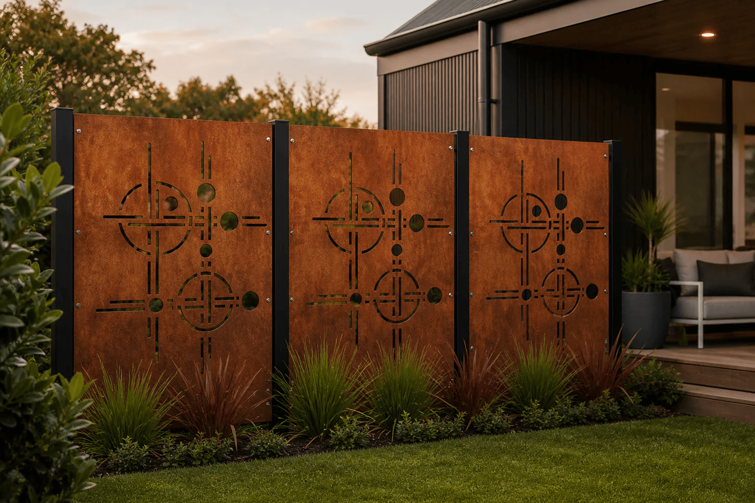 Privacy Screen & Fence Panel - Echo Lines