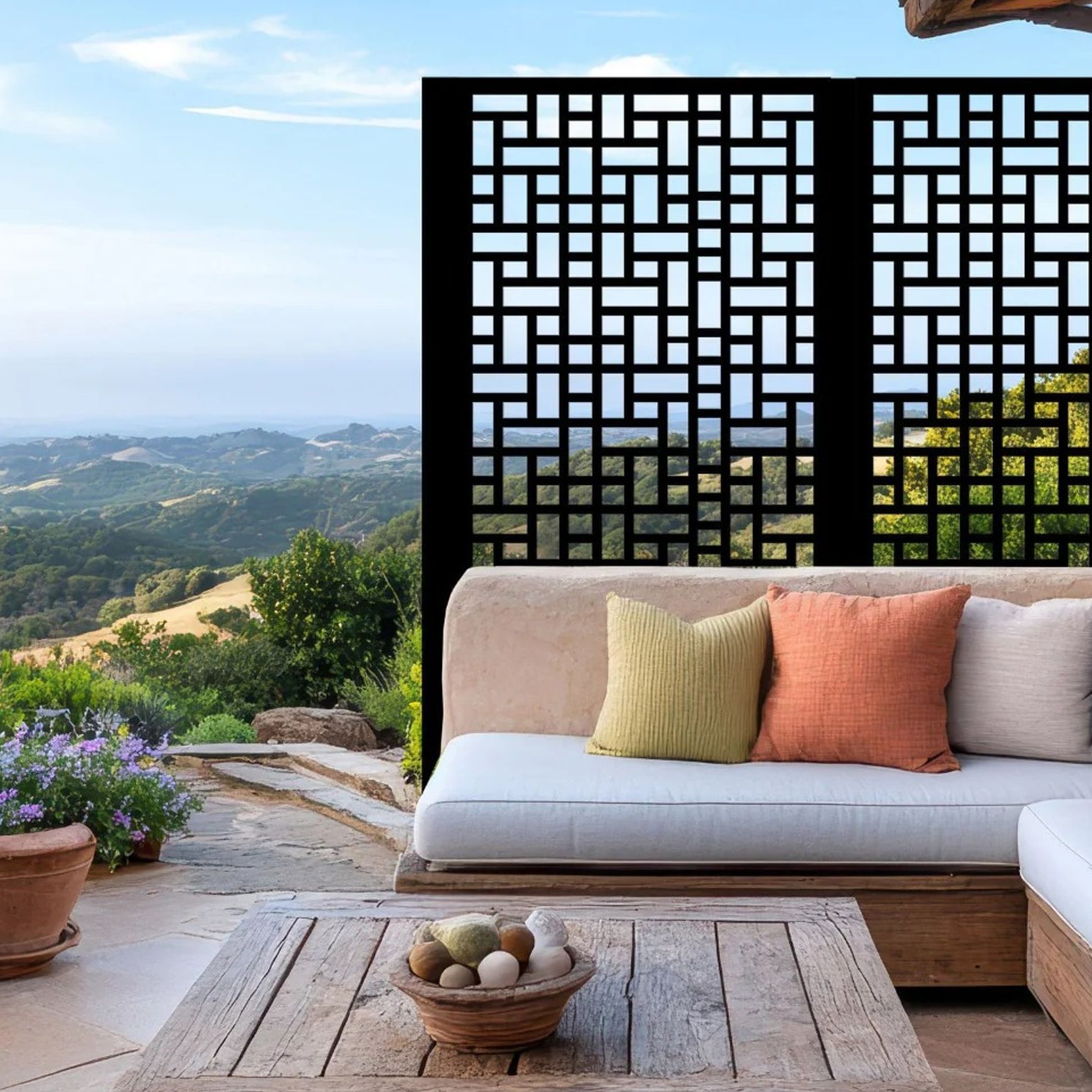 Fence Panels & Decorative Screen - Vertical Tetris