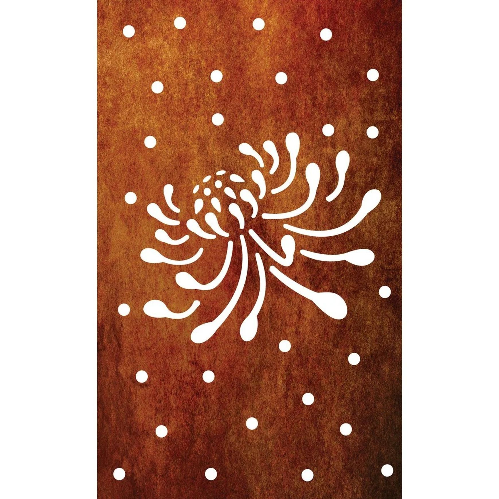 Fence Panels & Privacy Screen - Flower & Polka (Single)