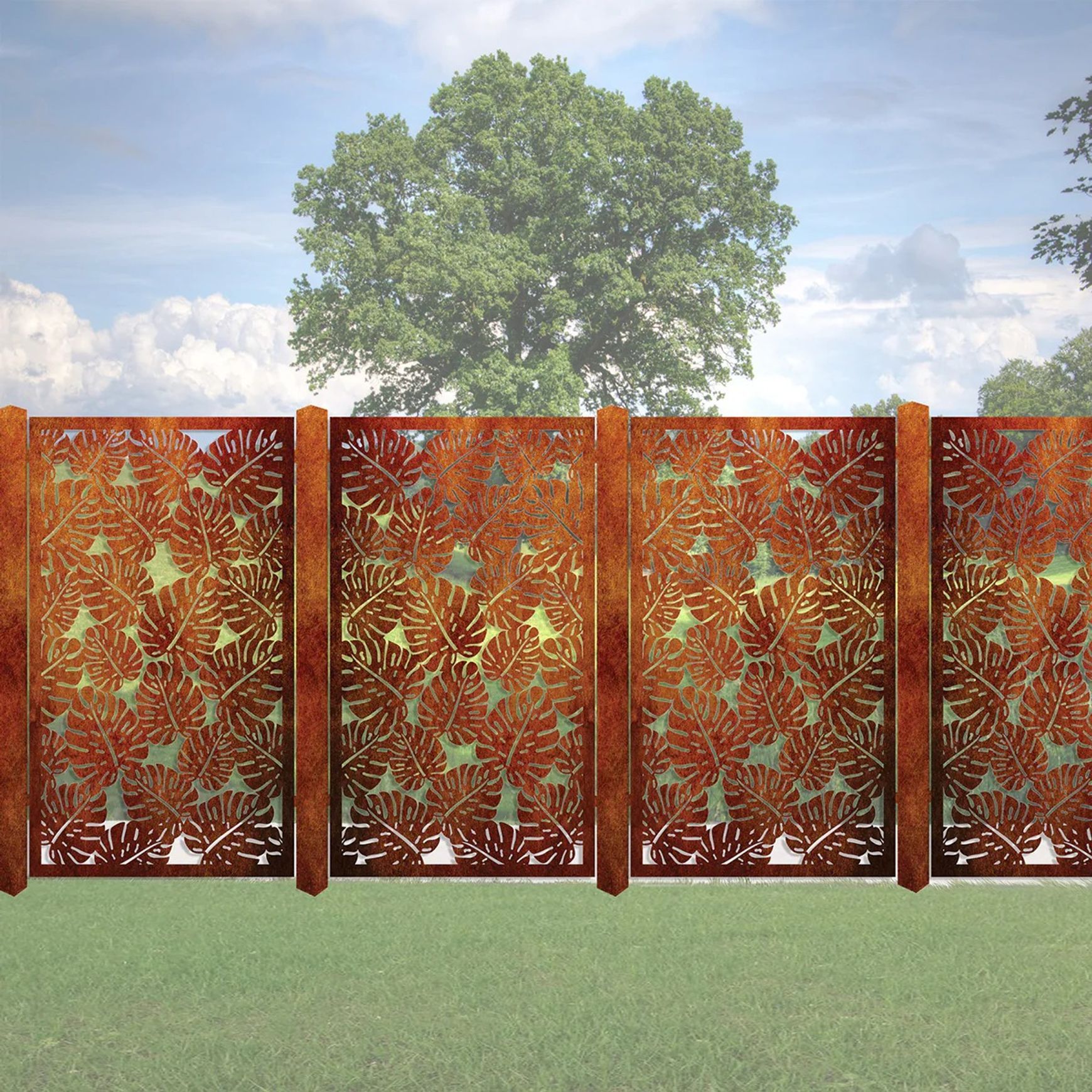 Privacy Screen & Fence Panel  - Monstera ll