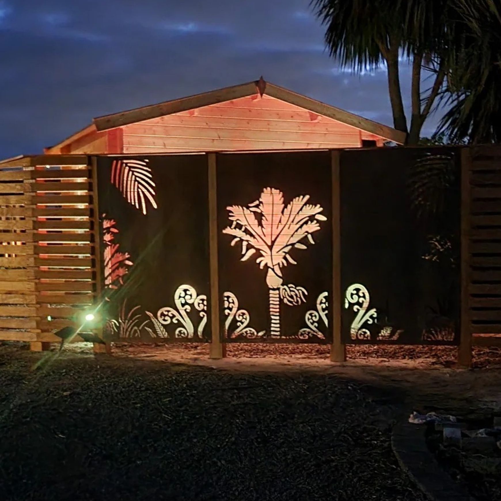Privacy Screen - Nikau Decorative Panel Set