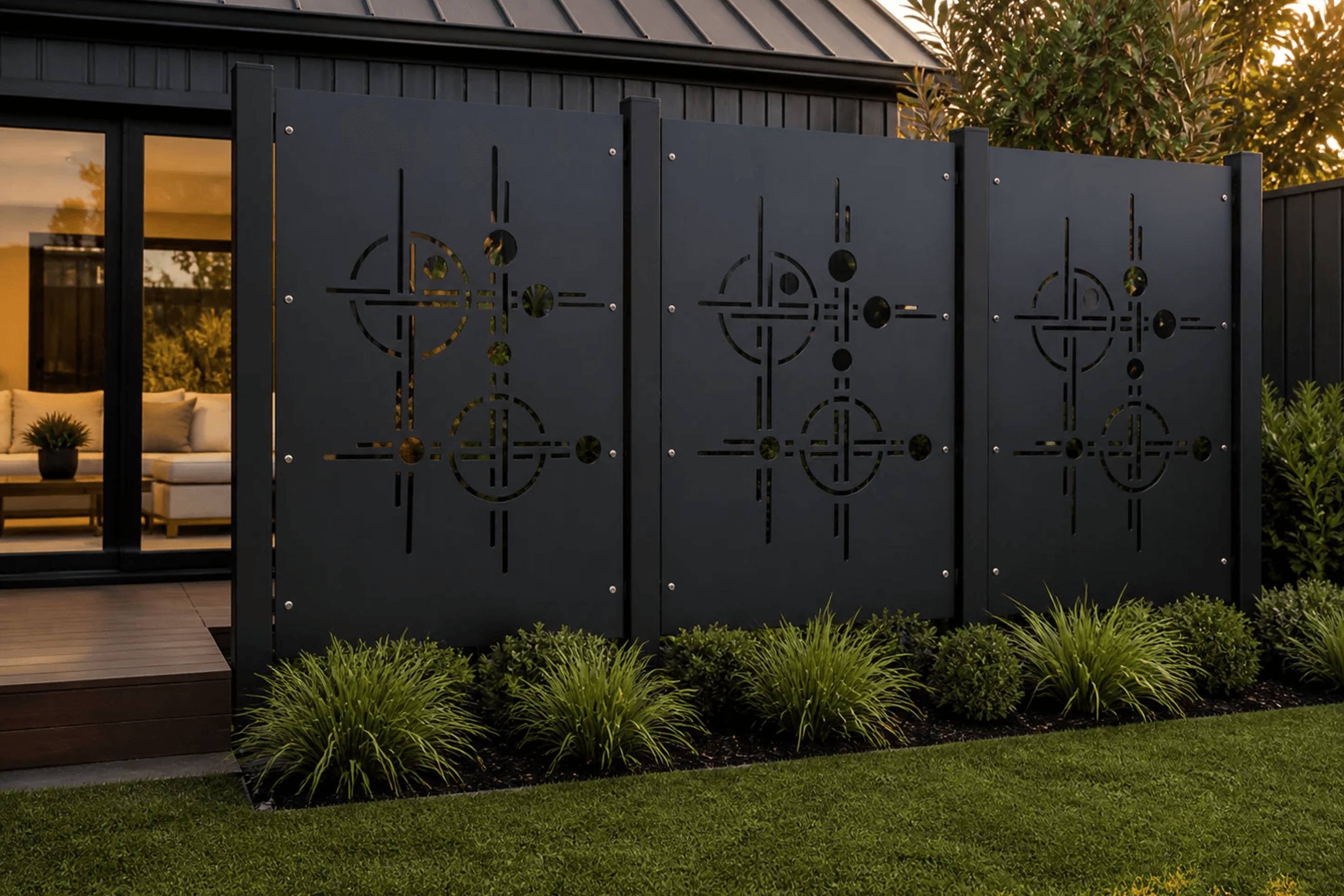 Privacy Screen & Fence Panel - Echo Lines