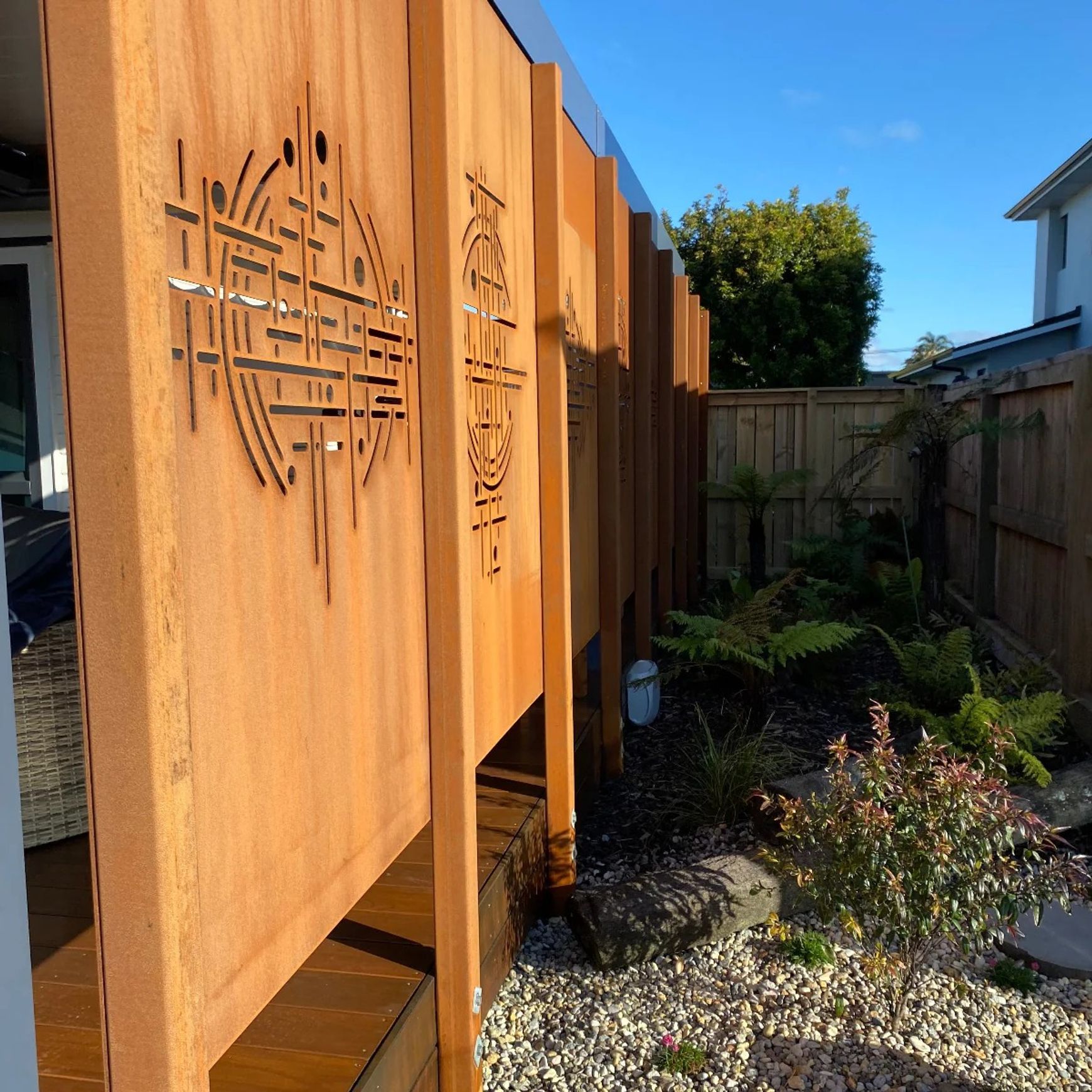 Laser Cut Privacy Screen & Fence Panel - Harmony