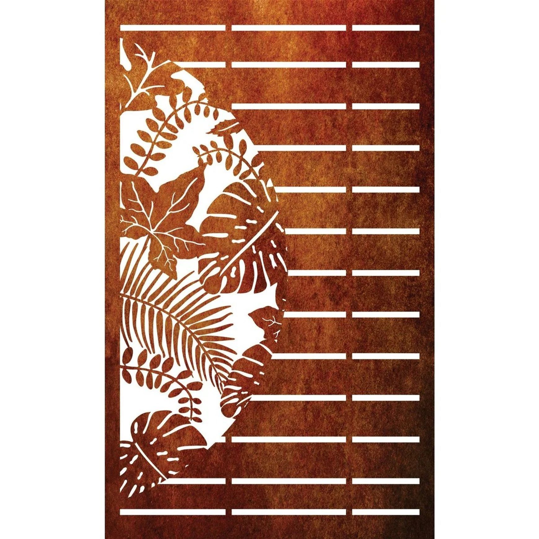 Fence Panel - Half Leaf with Straight lines