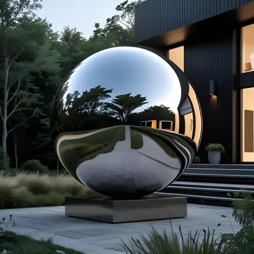 Orbis on Plinth Sculpture