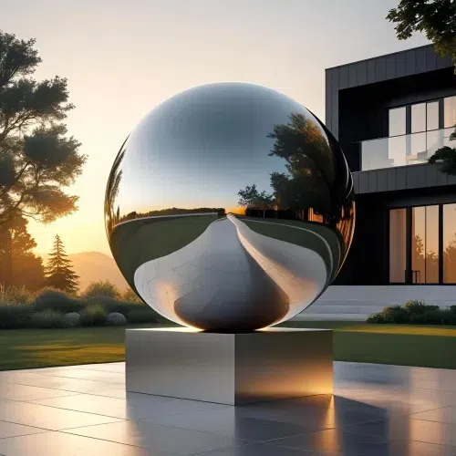 Orbis on Plinth Sculpture