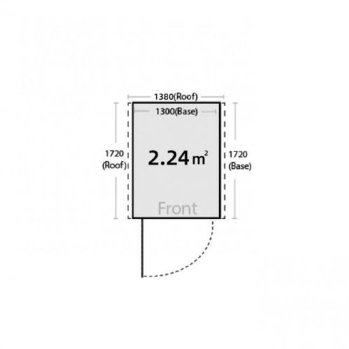 Garden Sheds Grey | YH-F04FDB-AKL