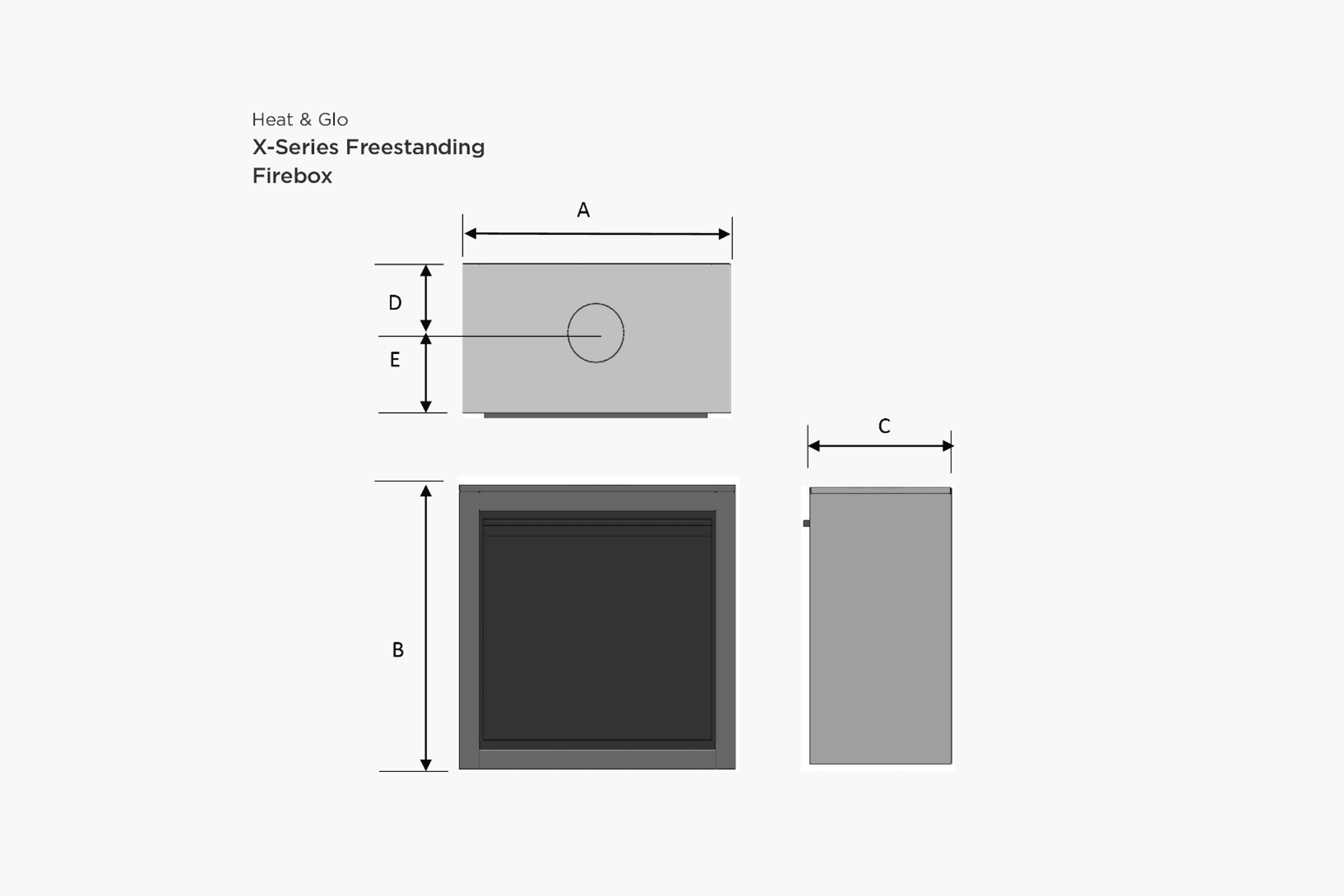 X-Series Freestander | Gas Fireplace