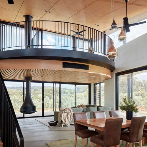 JC Bordelet Tatiana 997 - Suspended Wood Fireplace