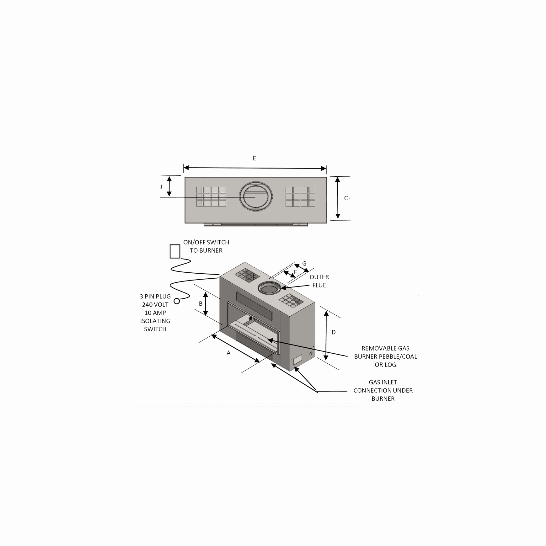 Horizon Lowline | Gas Fireplace