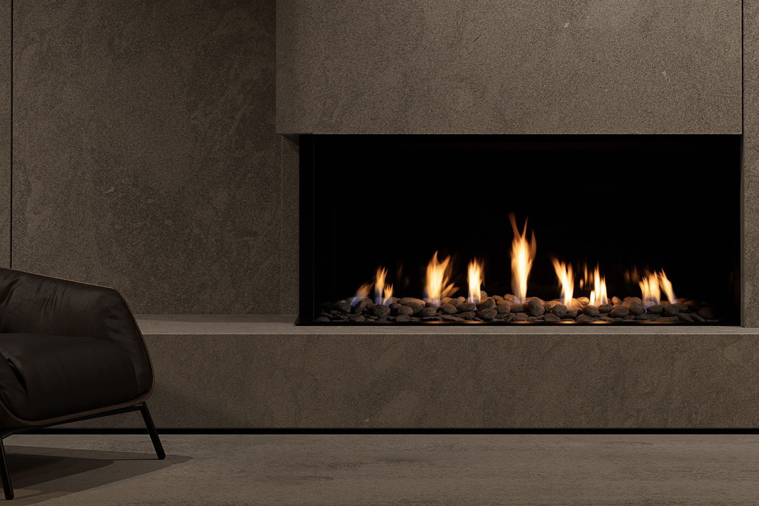 MODE KS1460 Corner Gas Fireplace