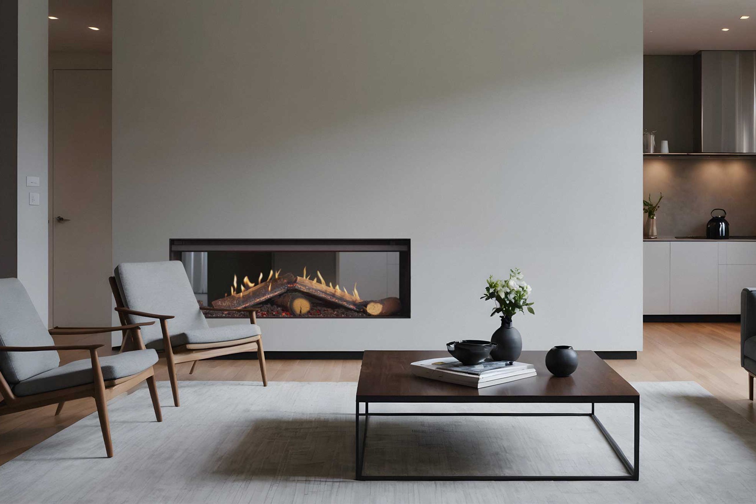 Linear 1000 Gas Fireplace with FlameTech