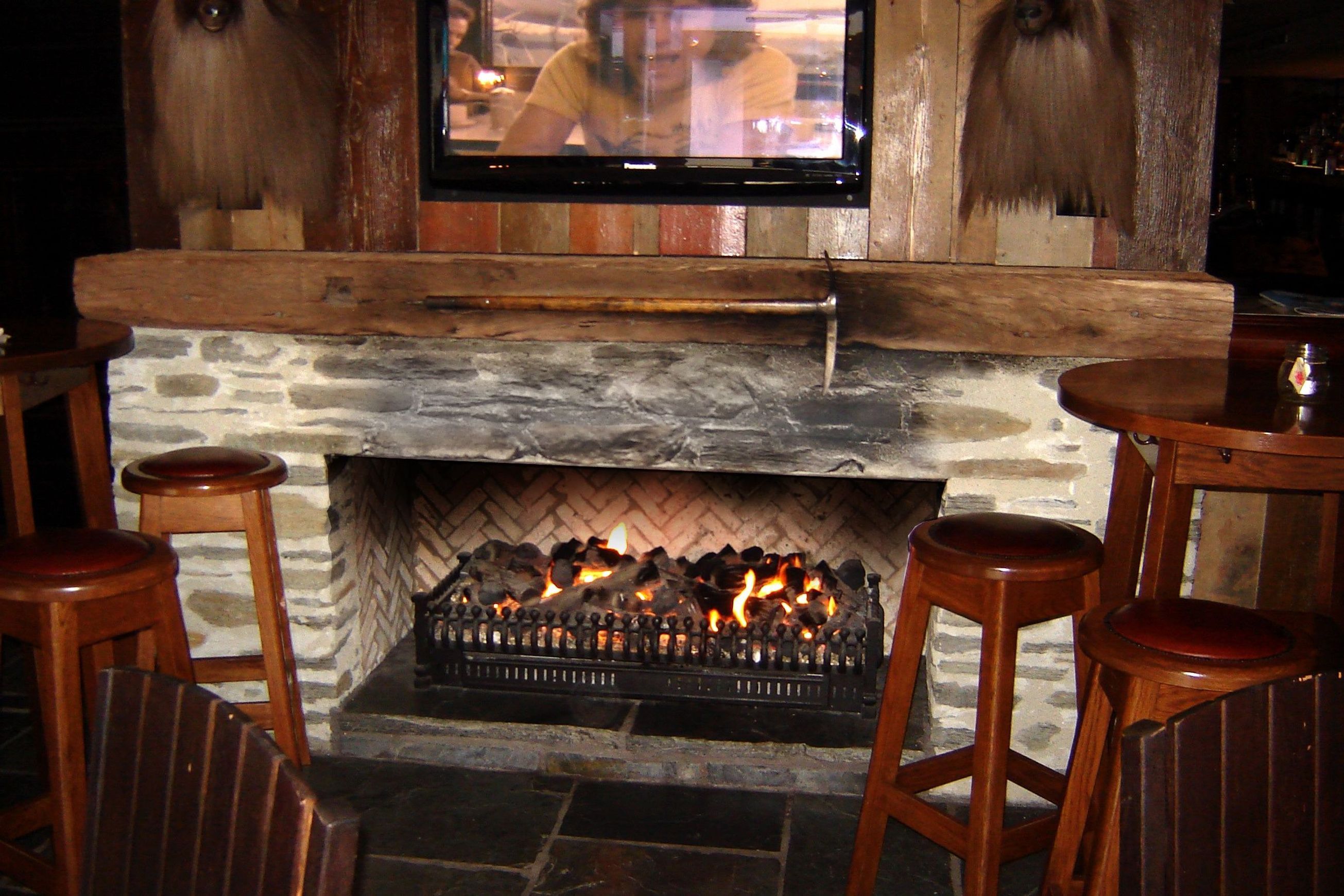 Custom Living Flame Asymmetrical Fireplace
