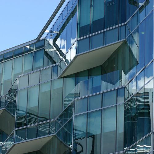 PW600 2 sided flush glazed vertically