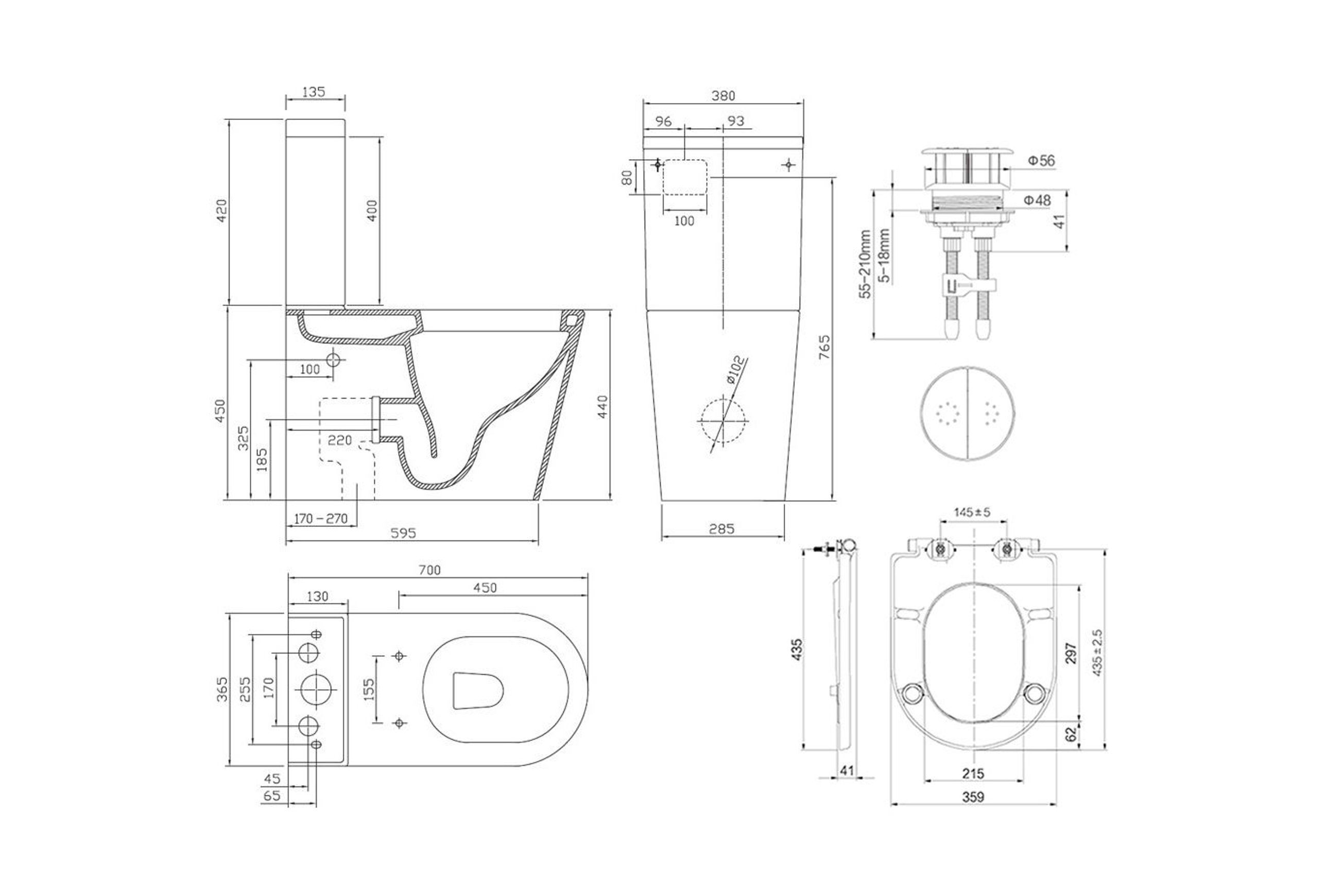 Elementi | Assist Bathroom Accessibility dimensions