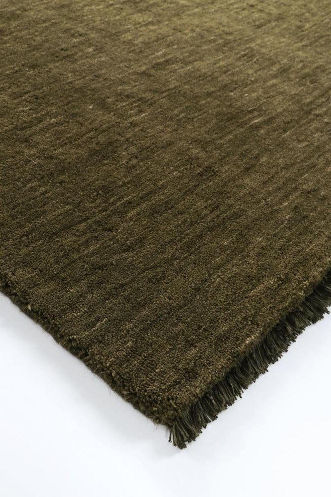 Baya Sandringham 100% NZ Wool Floor Runner Rug - Moss