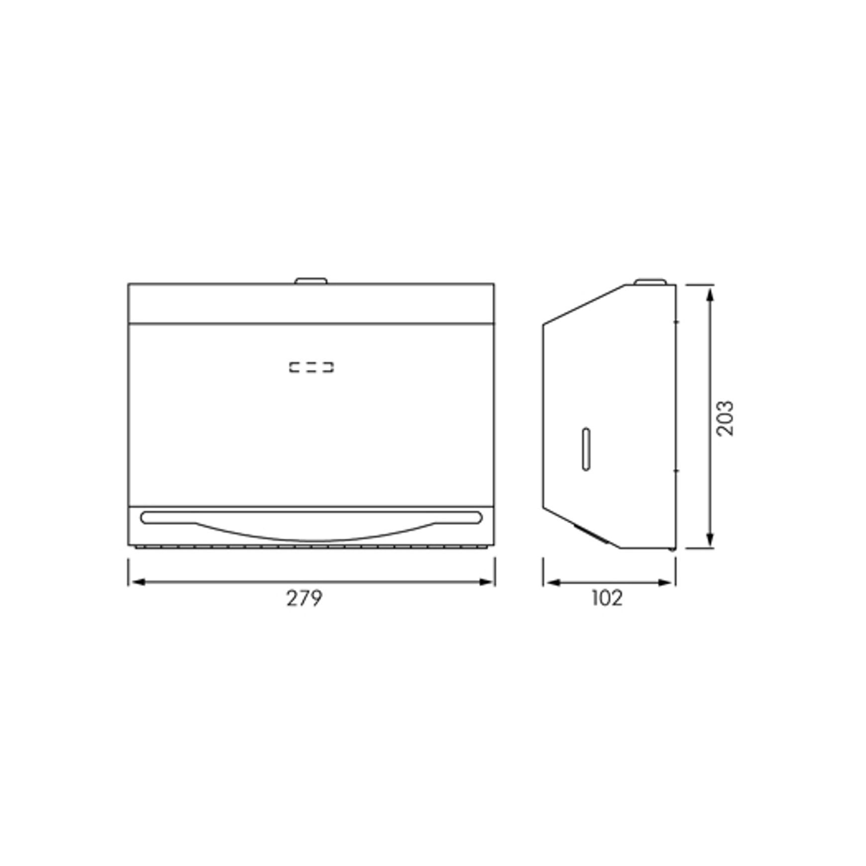 ASI Petite Surface Mounted Paper Towel Dispenser
