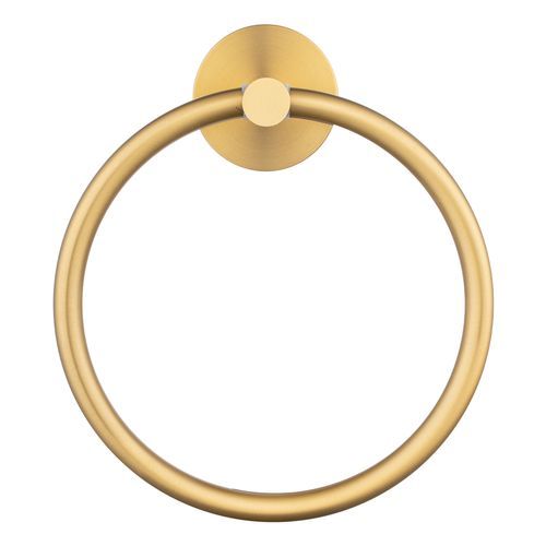 Lucid Pin Hand Towel Ring Brushed Brass
