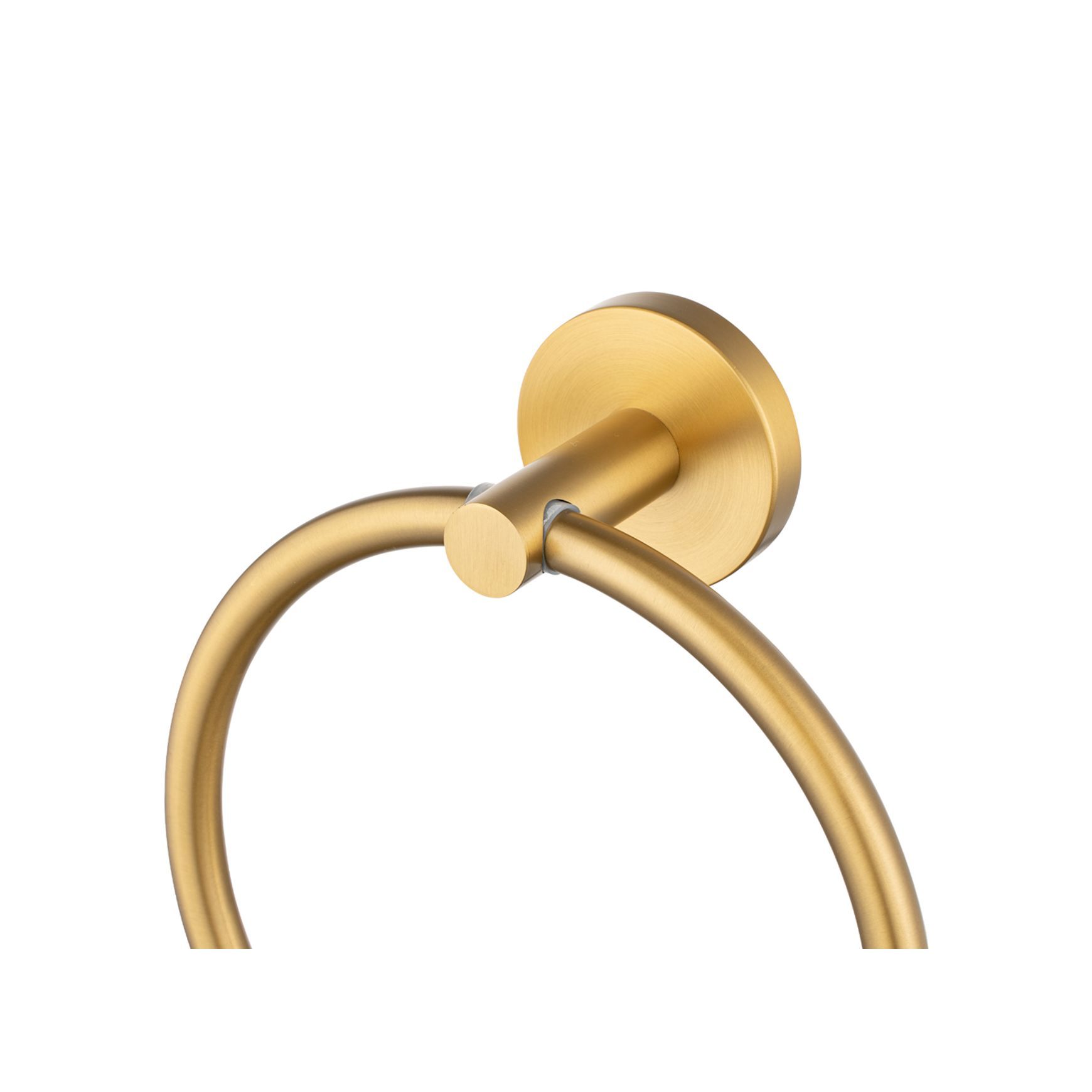 Lucid Pin Hand Towel Ring Brushed Brass