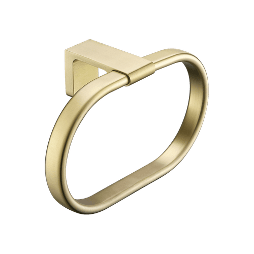Abode Towel Ring Brushed Brass