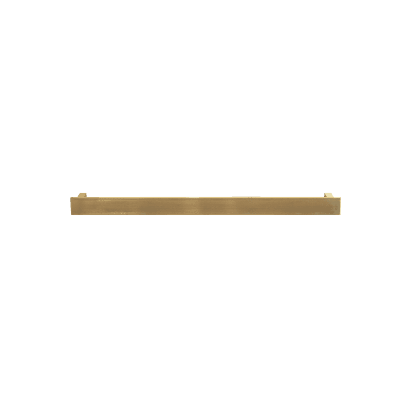 Towel Rail Bar Square 12V 850mm Brushed Gold