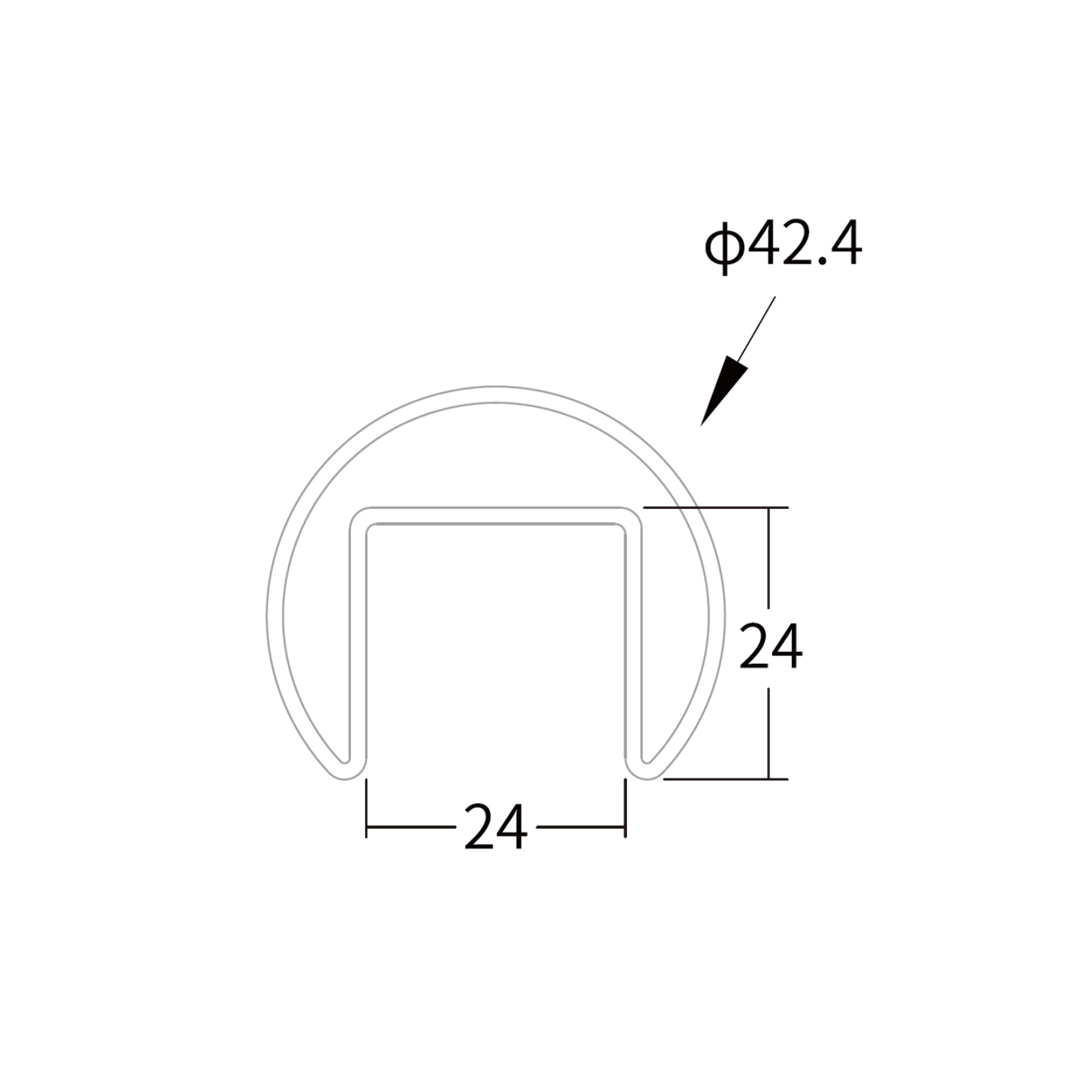 Stainless Steel Handrail dimensions