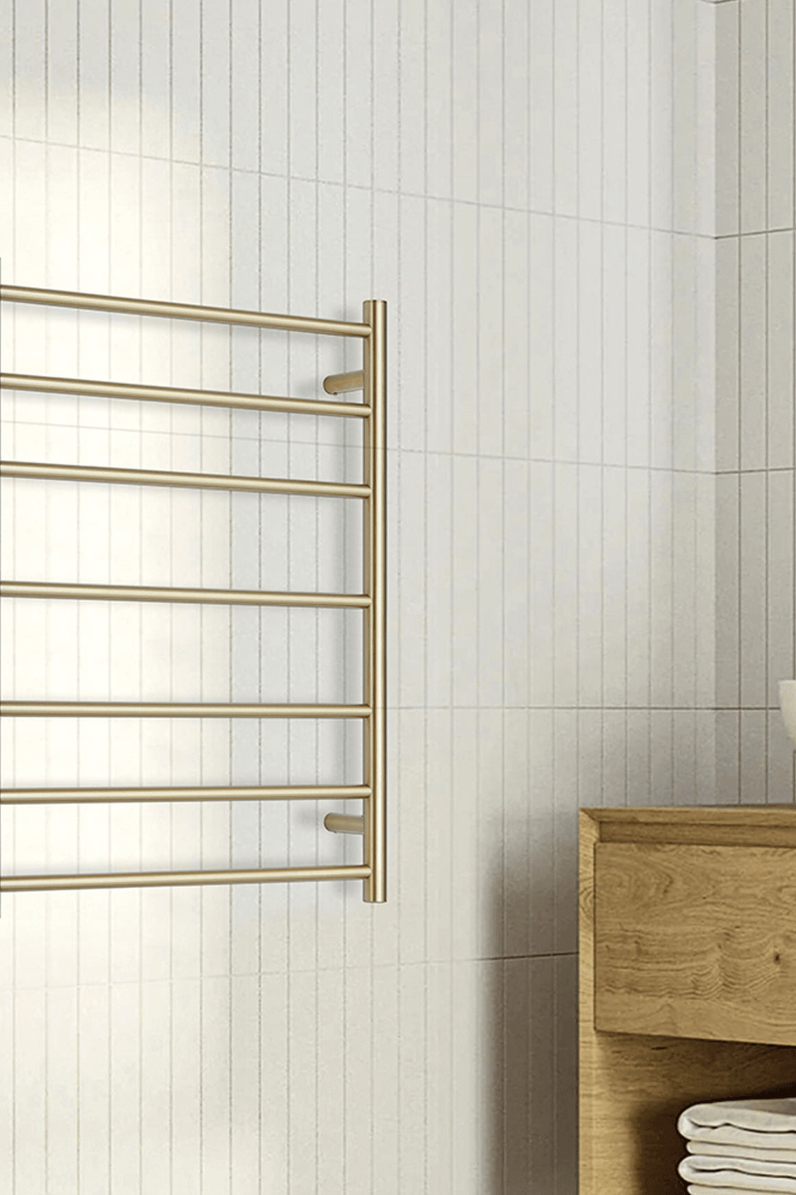 Calora Heated Towel Rail Ladder 7 Bar 630x122x800mm