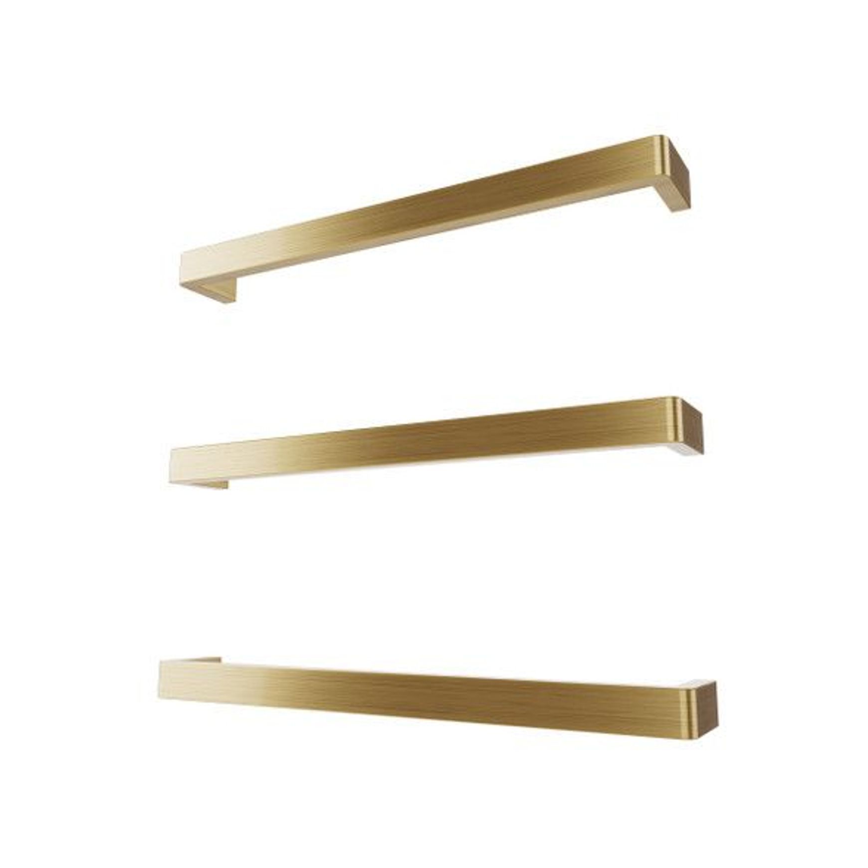 Largo Square Heated Towel Rail - 432mm