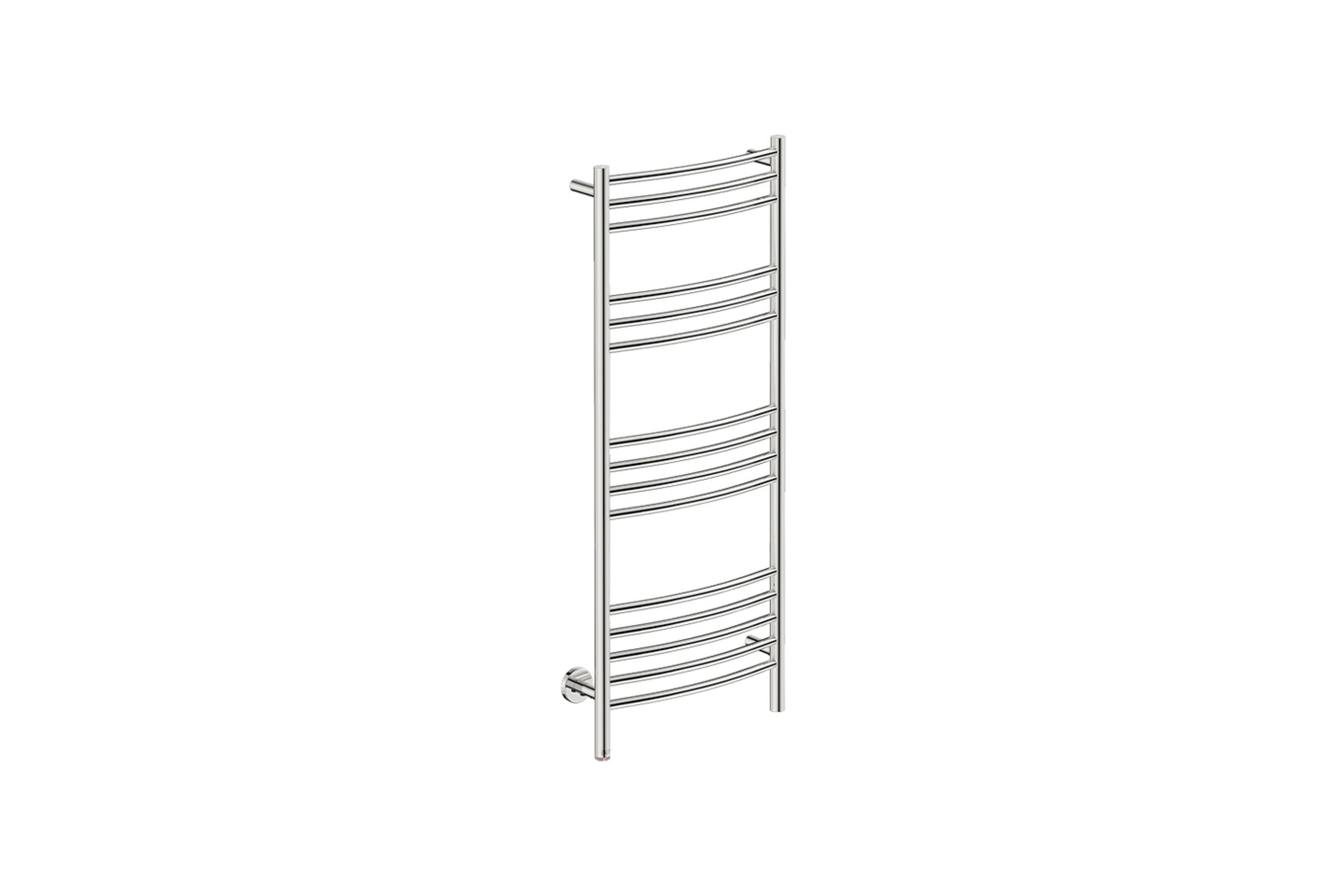NATURAL 15 Bar 500mm Curved Heated Towel Rail with PTSelect Switch