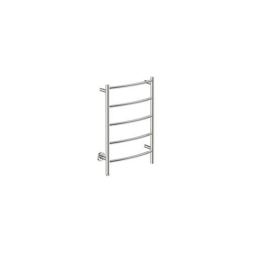 NATURAL 5 Bar 500mm Curved Heated Towel Rail with PTSelect Switch