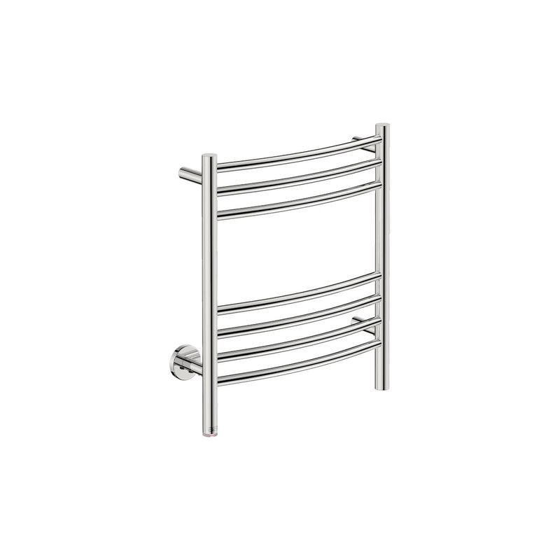 NATURAL 7 Bar 500mm Curved Heated Towel Rail with PTSelect Switch